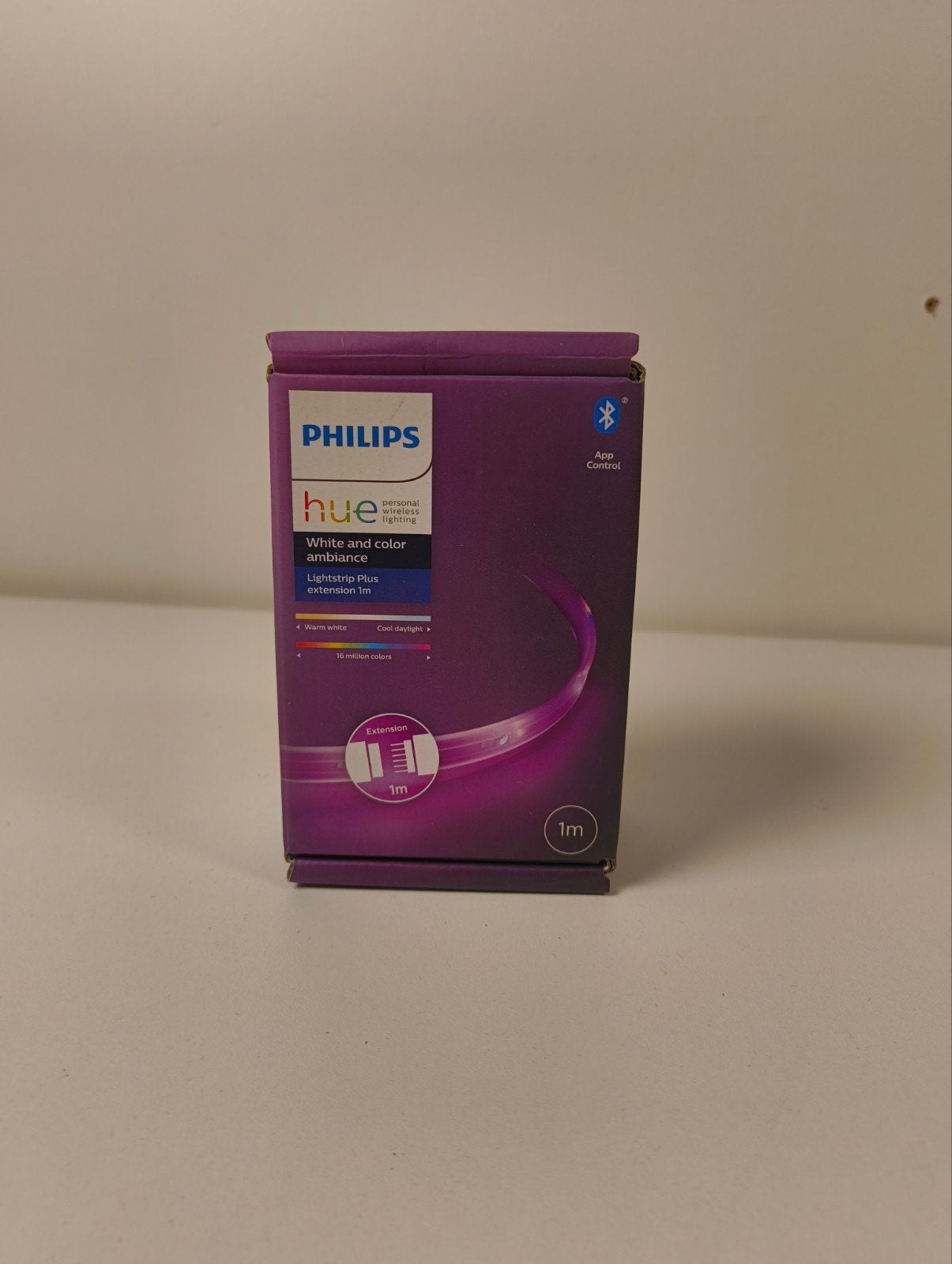 Philips Hue Lightstrip Plus Extension 1m, Huis en Inrichting, Nieuw, 10 tot 30 watt, Bedienbaar via app, Led-lamp