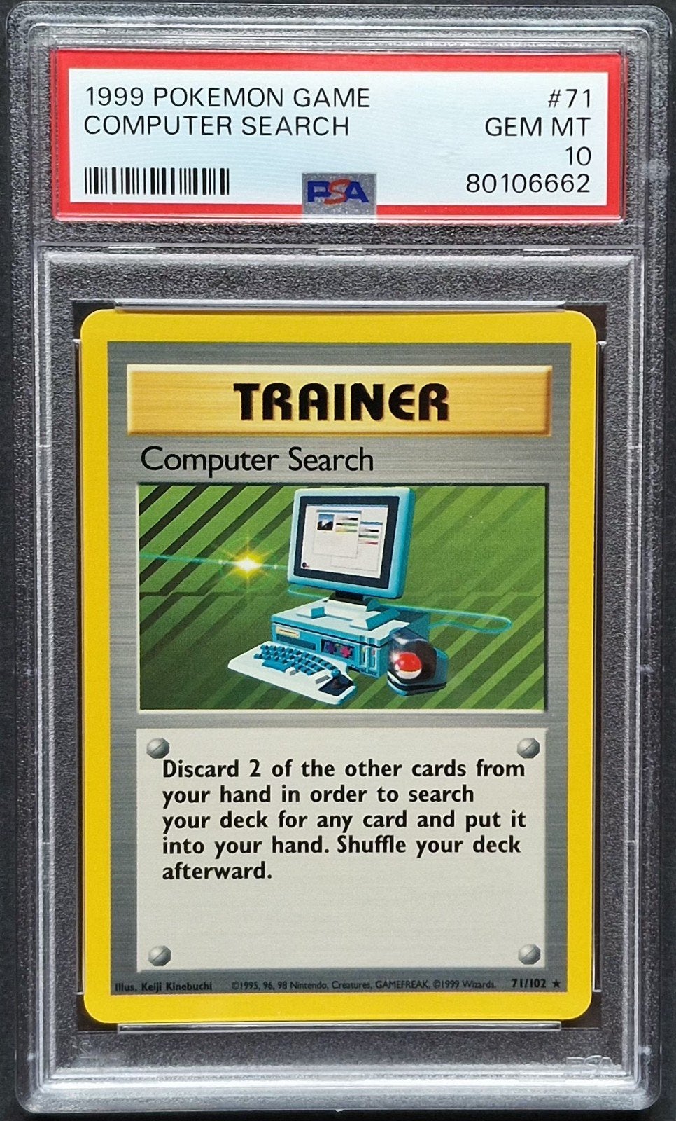 Computer search Psa 10 Base set Unlimited, Ophalen of Verzenden