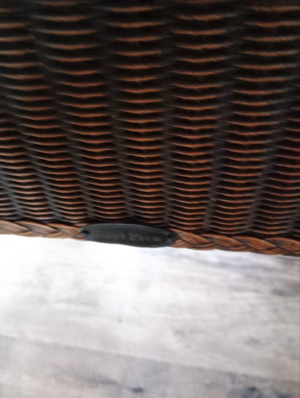 6 eetkamerstoelen - Bruin leer en rotan, Ophalen, Gebruikt, Bruin, Leer