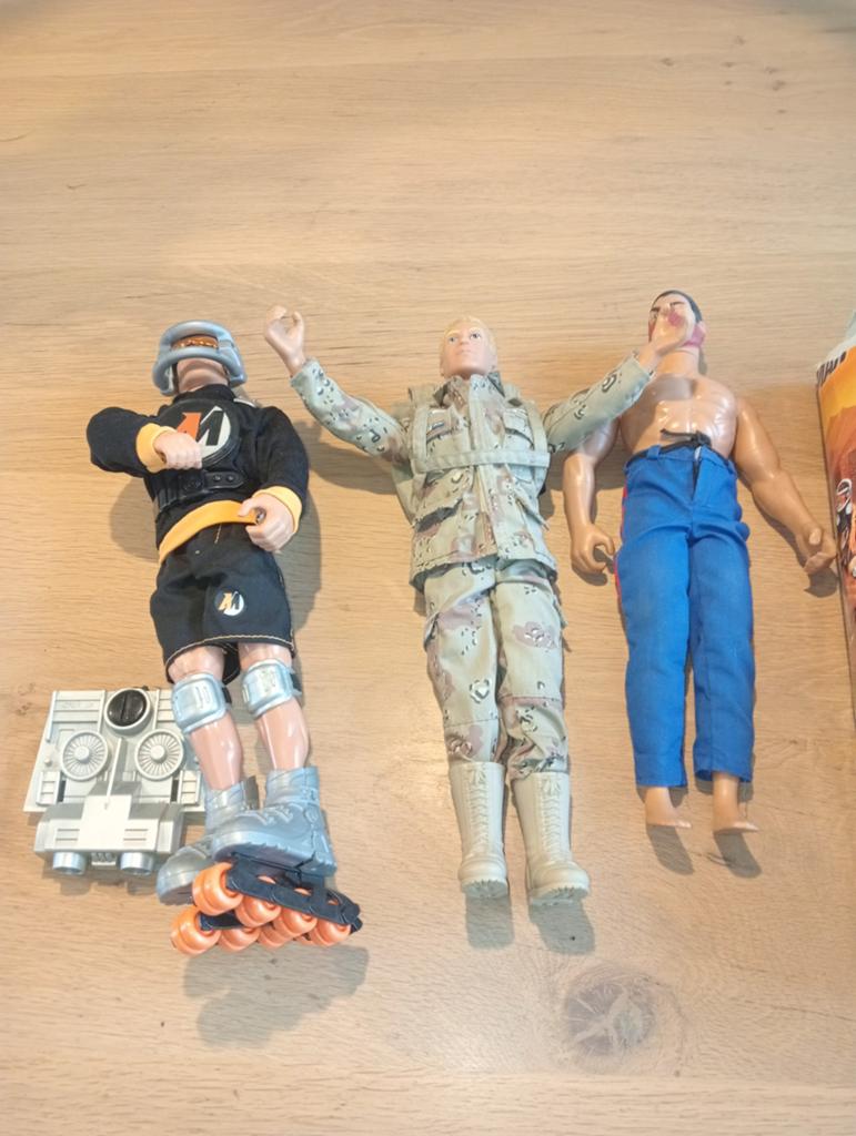 3 Action man's inclusief G.I. JOE., Ophalen of Verzenden, Gebruikt