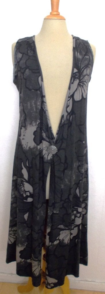 Leuk lang vest/jurk van Didi! S/38, Kleding | Dames, Maat 38/40 (M), Verzenden, Zo goed als nieuw, Grijs