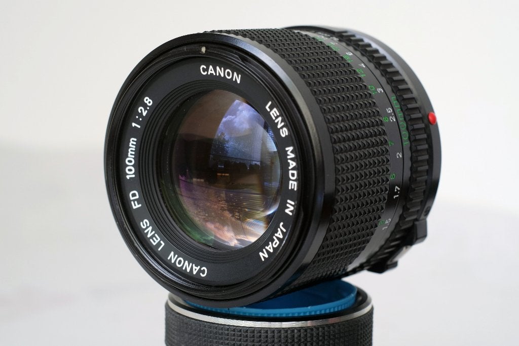 Canon FDn 100mm f2.8 lens - analoog era film lens, zeer goed, Audio, Tv en Foto, Fotografie | Lenzen en Objectieven, Gebruikt