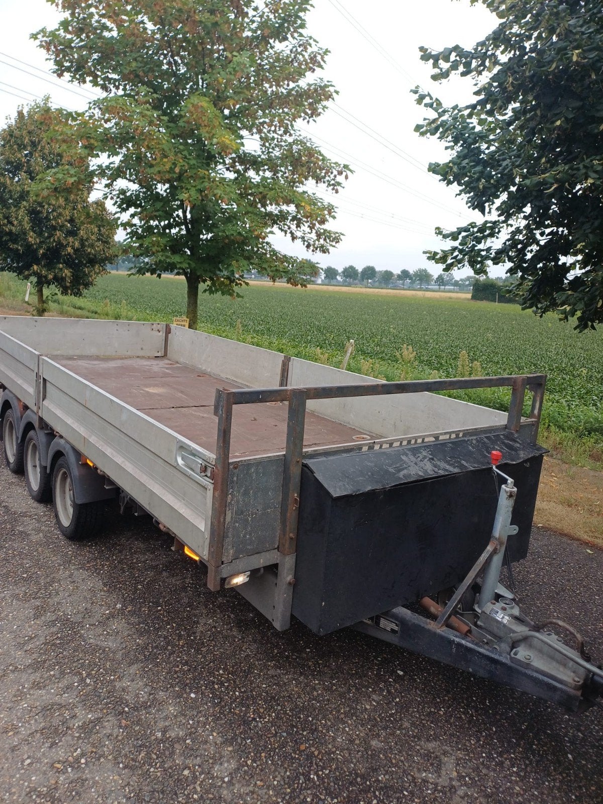 Ifor Williams Plateauwagen Tridem - 4.80m LED verlichting, Auto diversen, Aanhangers en Bagagewagens, Ophalen of Verzenden, Gebruikt