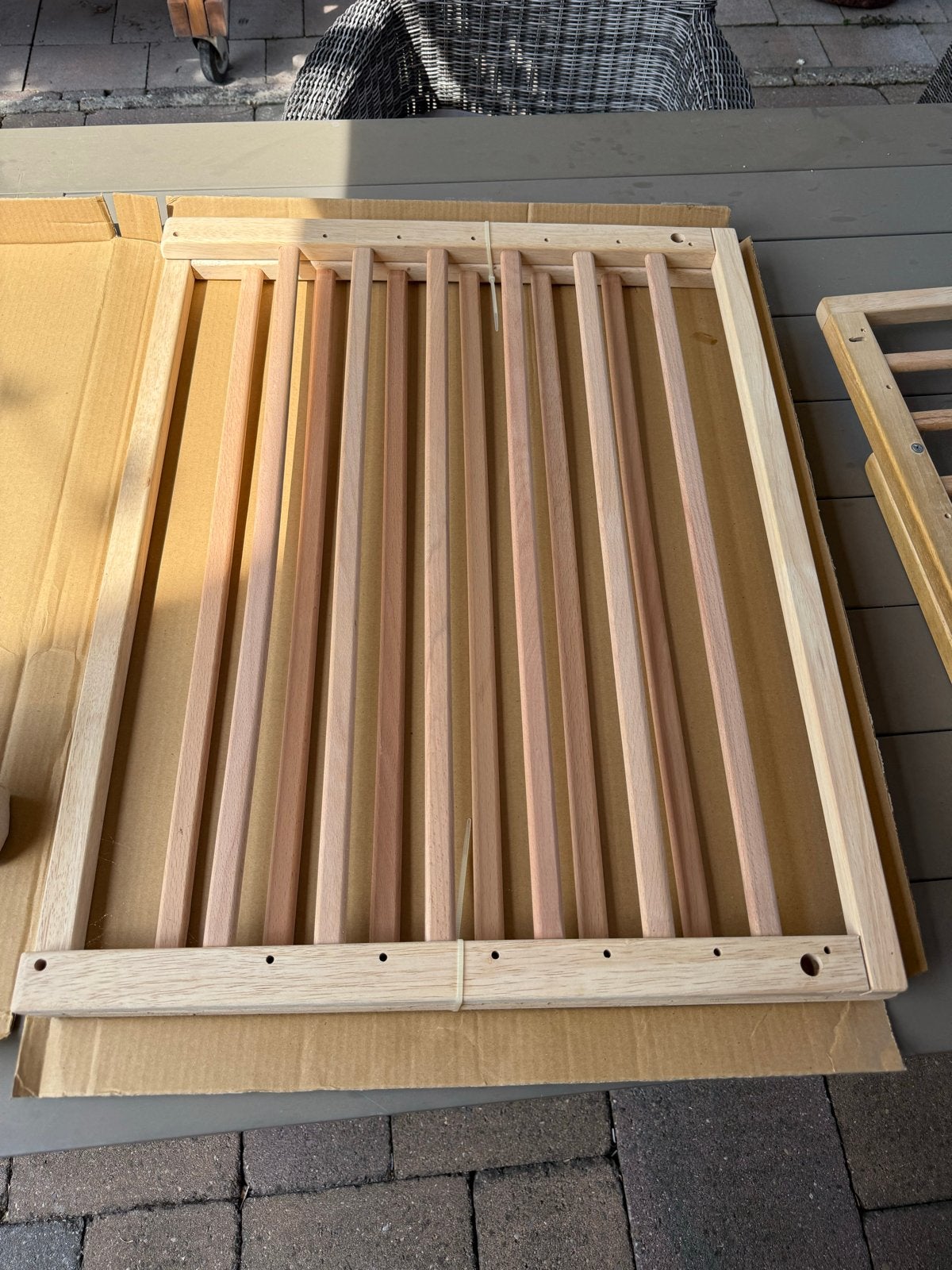 *NIEUW* Kidsriver FELIX Traphekje - Natuurlijk Hout, Ophalen, Nieuw, 100 tot 115 cm, Schroefhekje