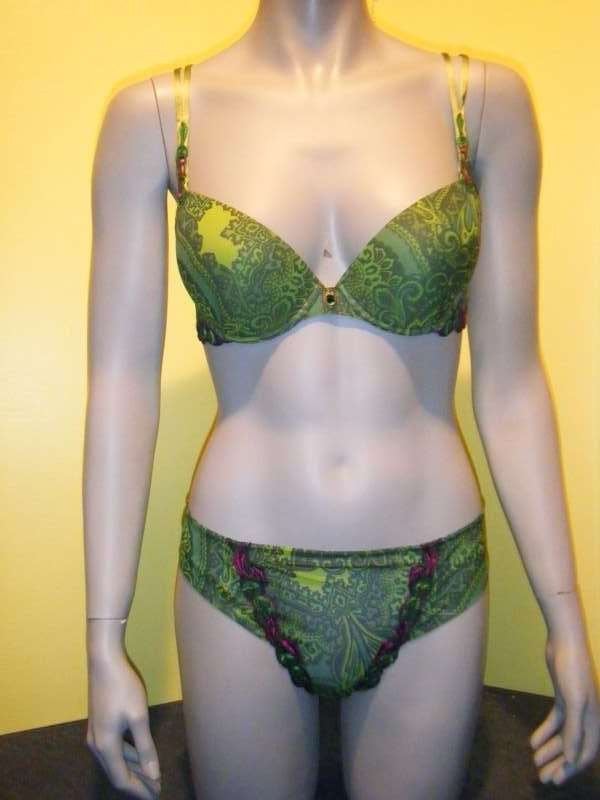 Lise Charmel Magie Cashmer set 80B 42, Ophalen of Verzenden, Groen, Setje