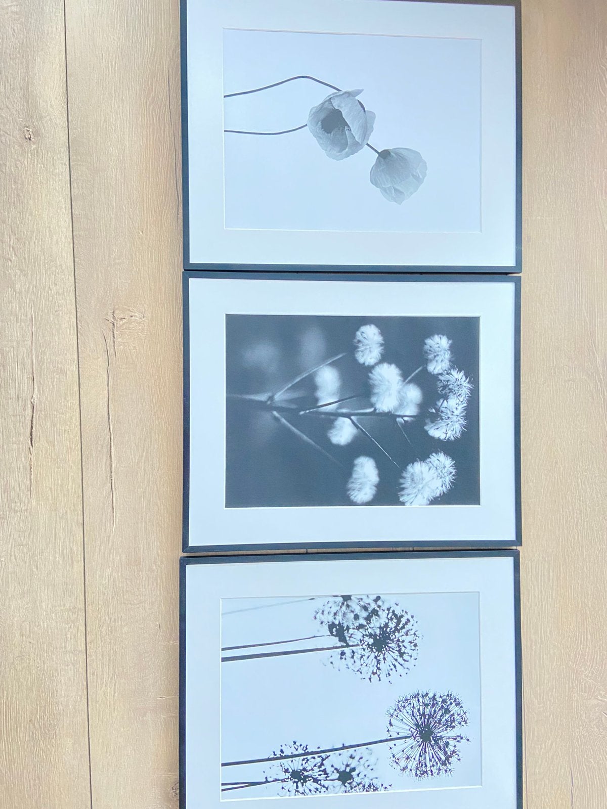 Set van 3 IKEA Lomviken lijsten met Desenio prints (30x40cm), Ophalen, Overige materialen, Gebruikt, 50 cm