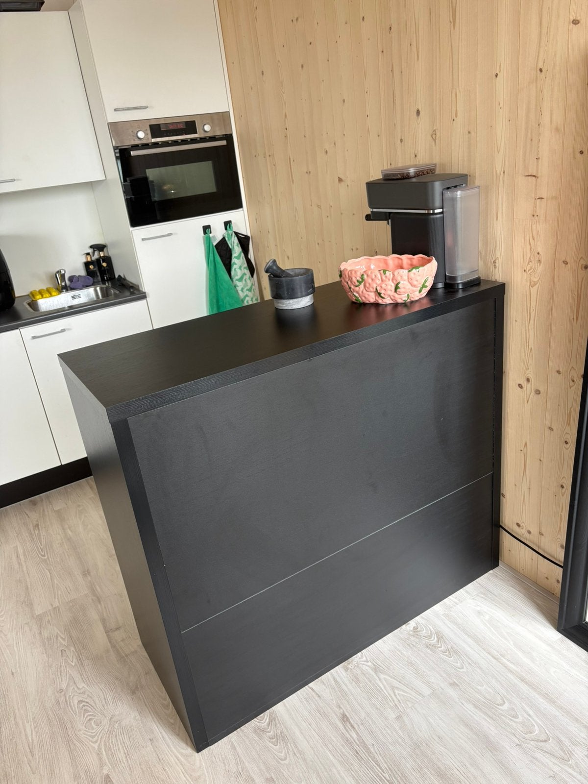 Bar zwart koffie bar, Ophalen, 50 tot 100 cm, 100 tot 150 cm, Zo goed als nieuw
