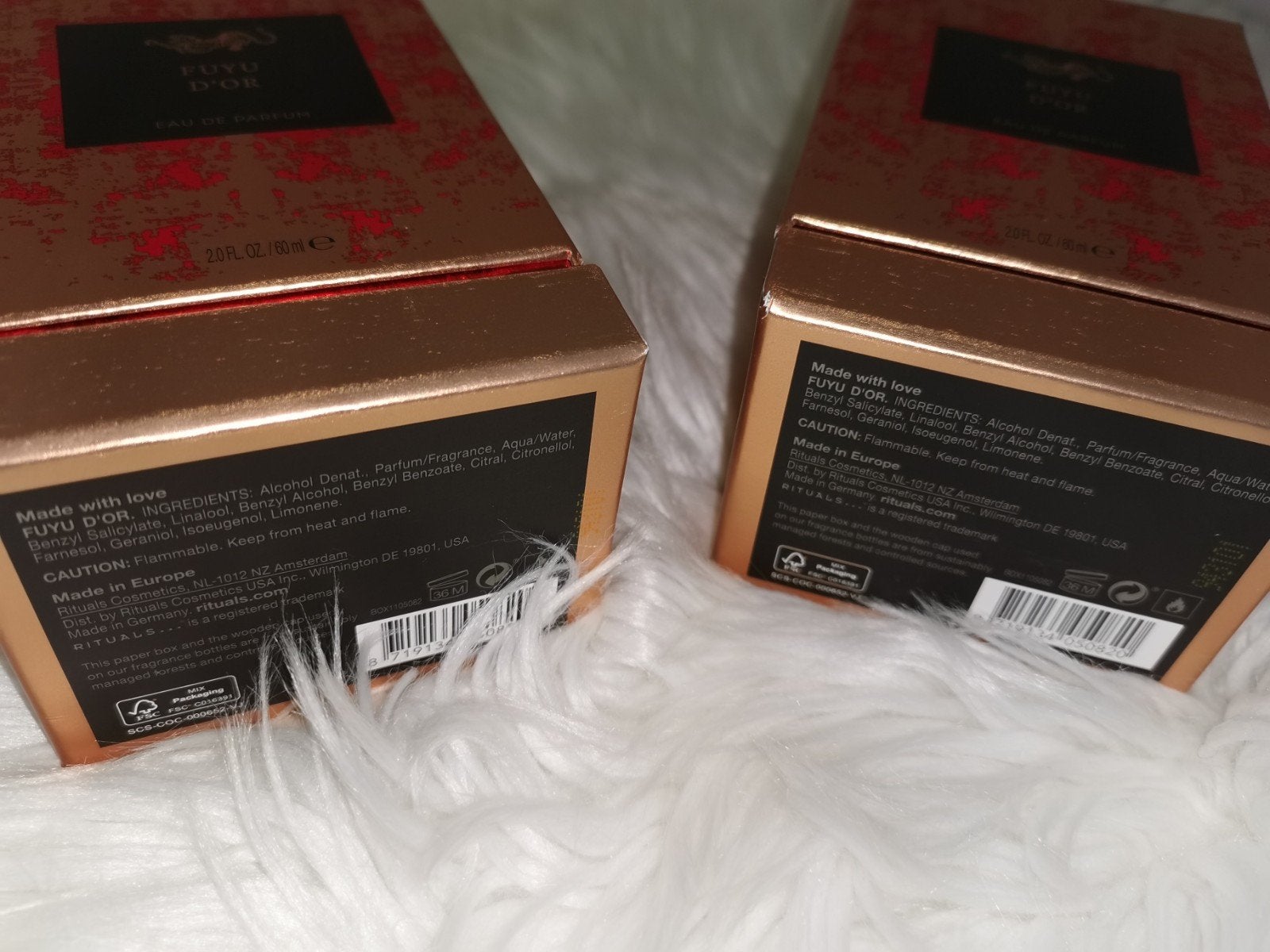 Rituals Parfum EDP Tsuru FUYU D'OR 2x 60 ML dames, Ophalen of Verzenden, Nieuw
