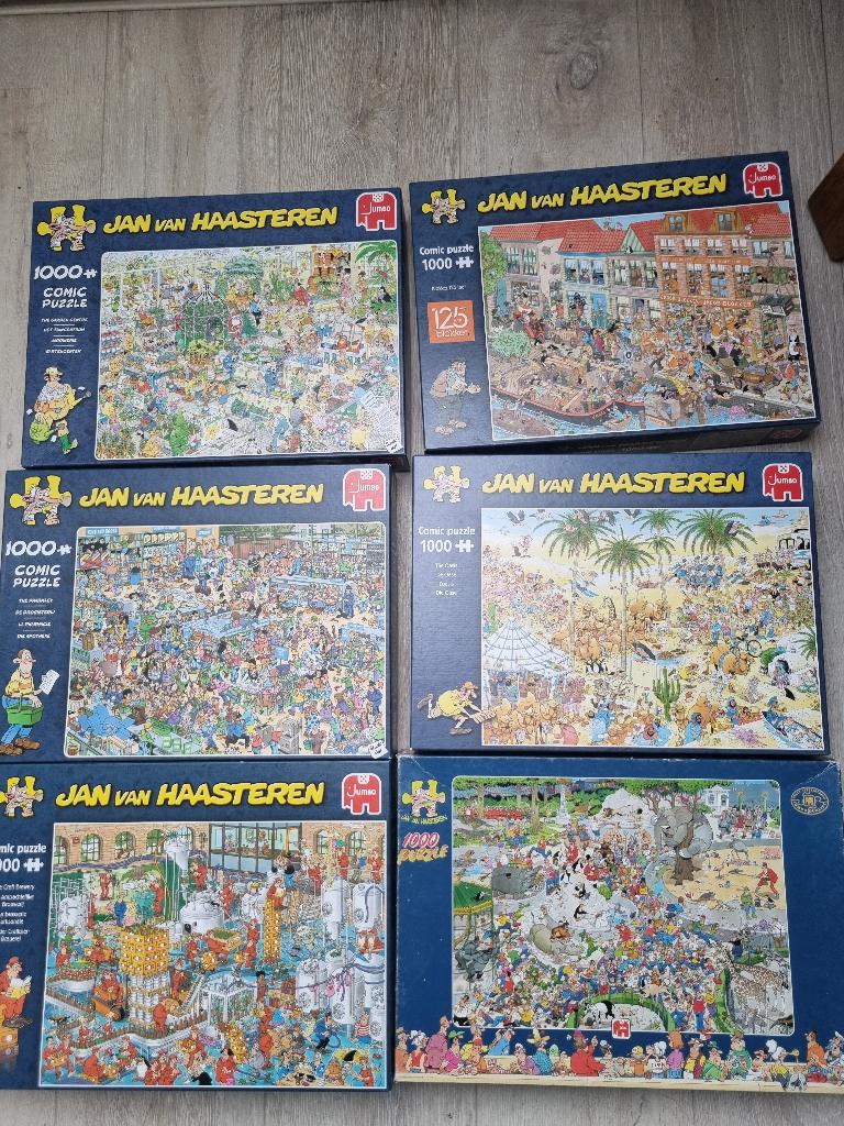 Jan van Haasteren diverse puzzels 1000st, Ophalen, 500 t/m 1500 stukjes, Zo goed als nieuw, Legpuzzel