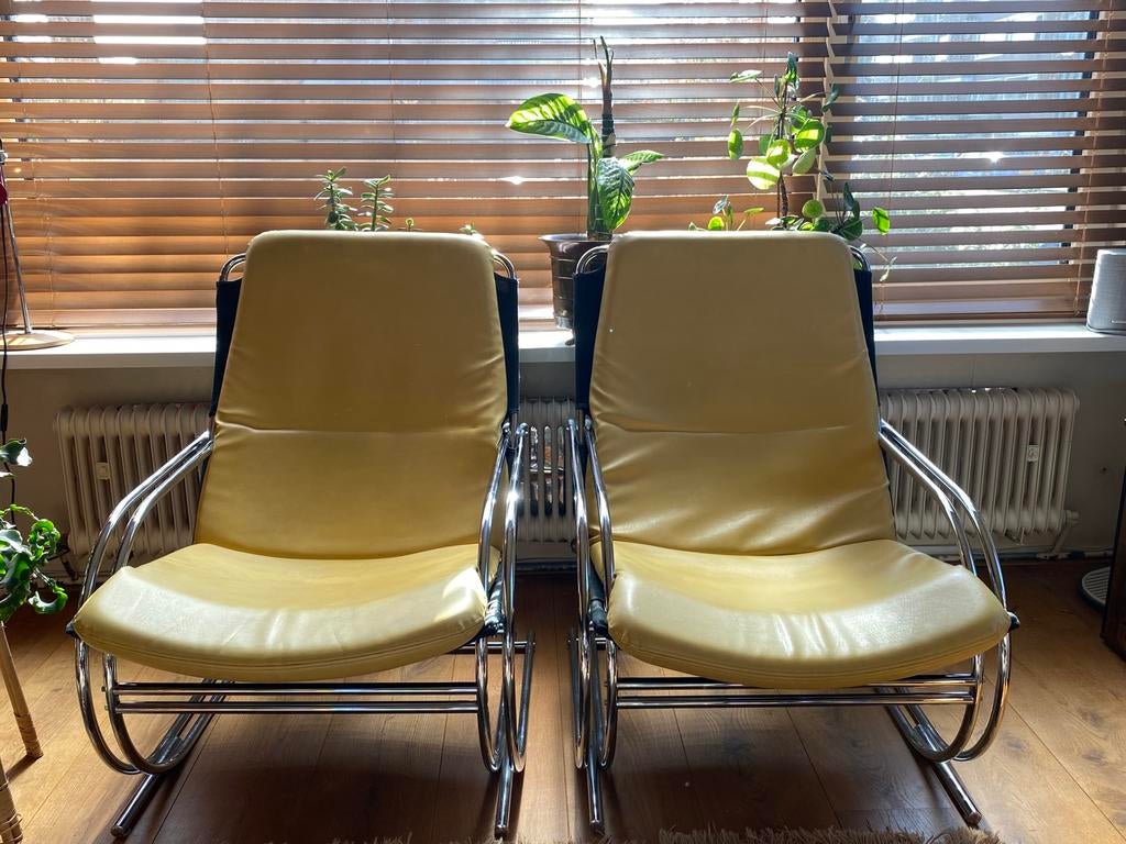 Vintage design fauteuil, Ophalen, 75 tot 100 cm, Zo goed als nieuw, Vintage. Bauhaus. Design.