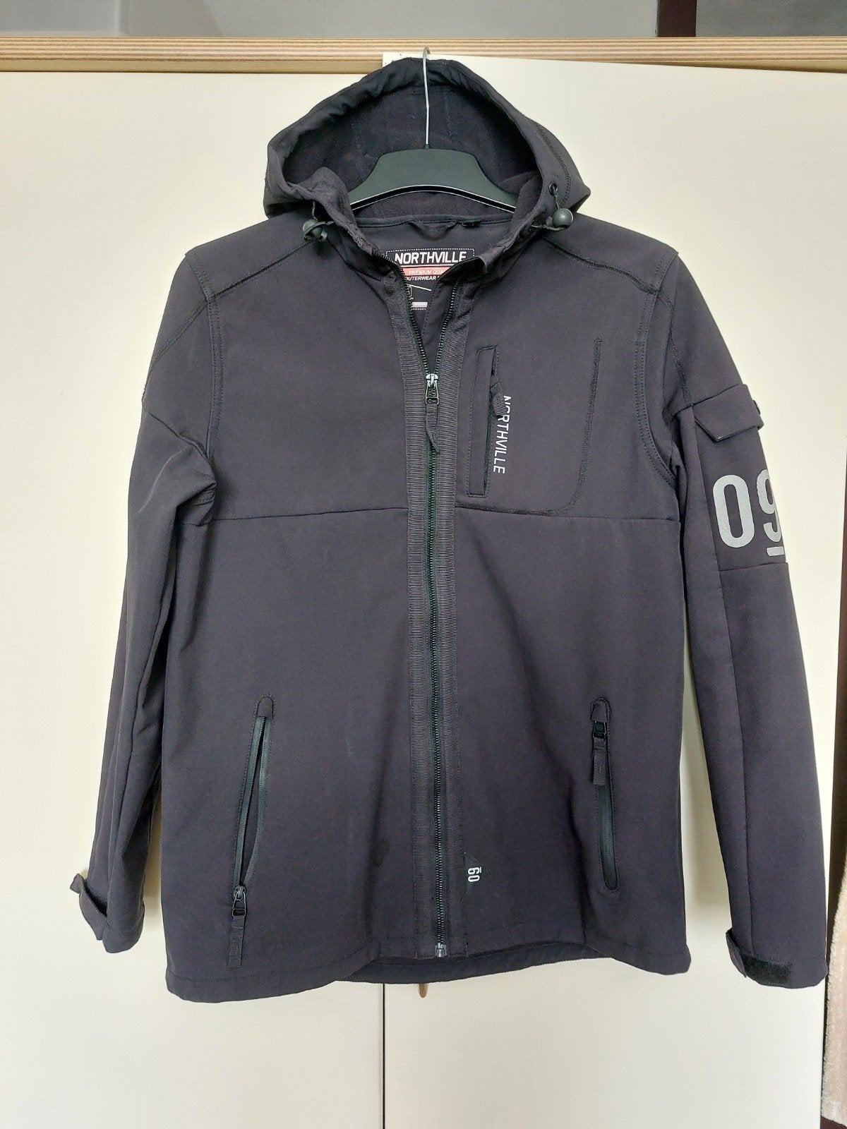 Northville Softshell Jas - Zwart - Maat 176 (S), Zwart, Ophalen of Verzenden, Zo goed als nieuw, Northville