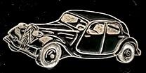 Citroën type Traction- zwart gelakt, Verzenden, Nieuw, Transport, Speldje of Pin