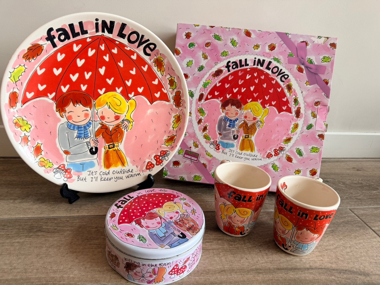 Blond Amsterdam Fall in Love, Ophalen, Zo goed als nieuw, Aardewerk, Bord(en)
