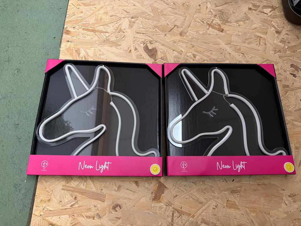 2x Neon Light Flamingo - Nieuw in doos, Ophalen of Verzenden, Nieuw