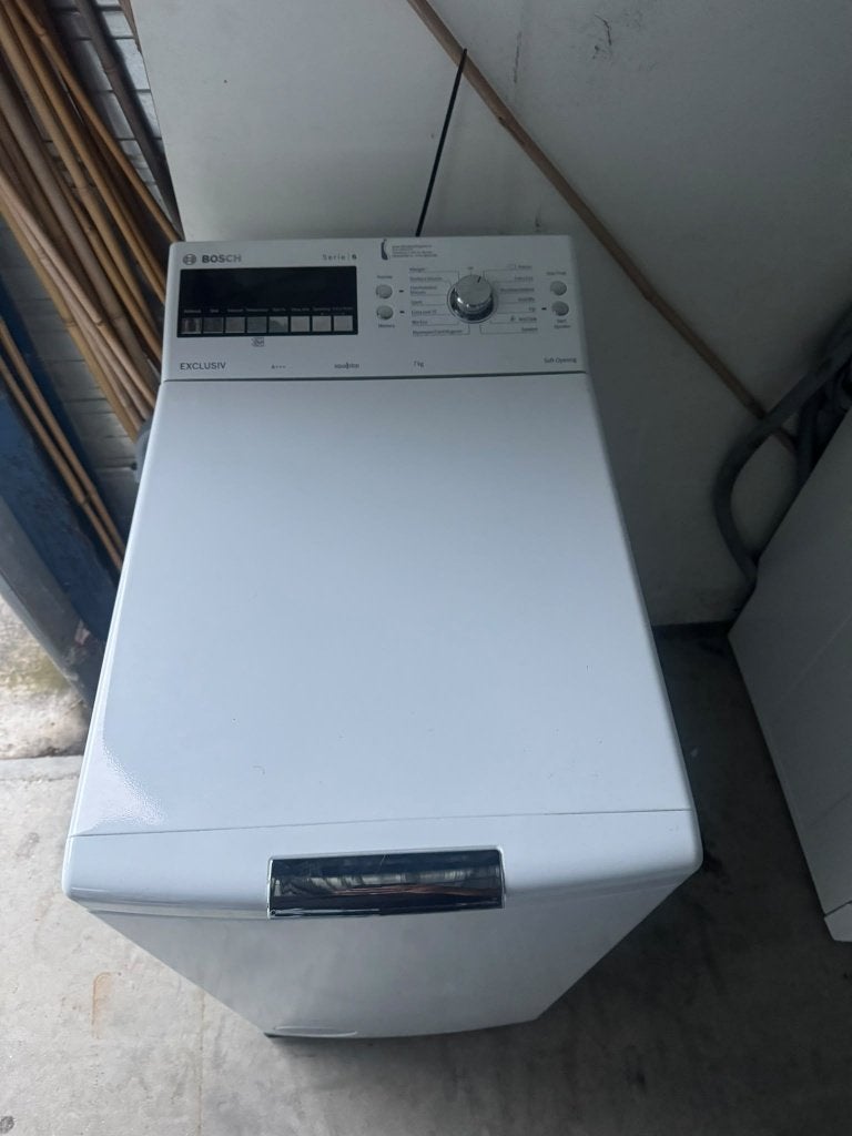 Bosch Wasmachine bovenlader schoon garantie bezorging, Witgoed en Apparatuur, Bovenlader, Energieklasse A of zuiniger, Ophalen of Verzenden