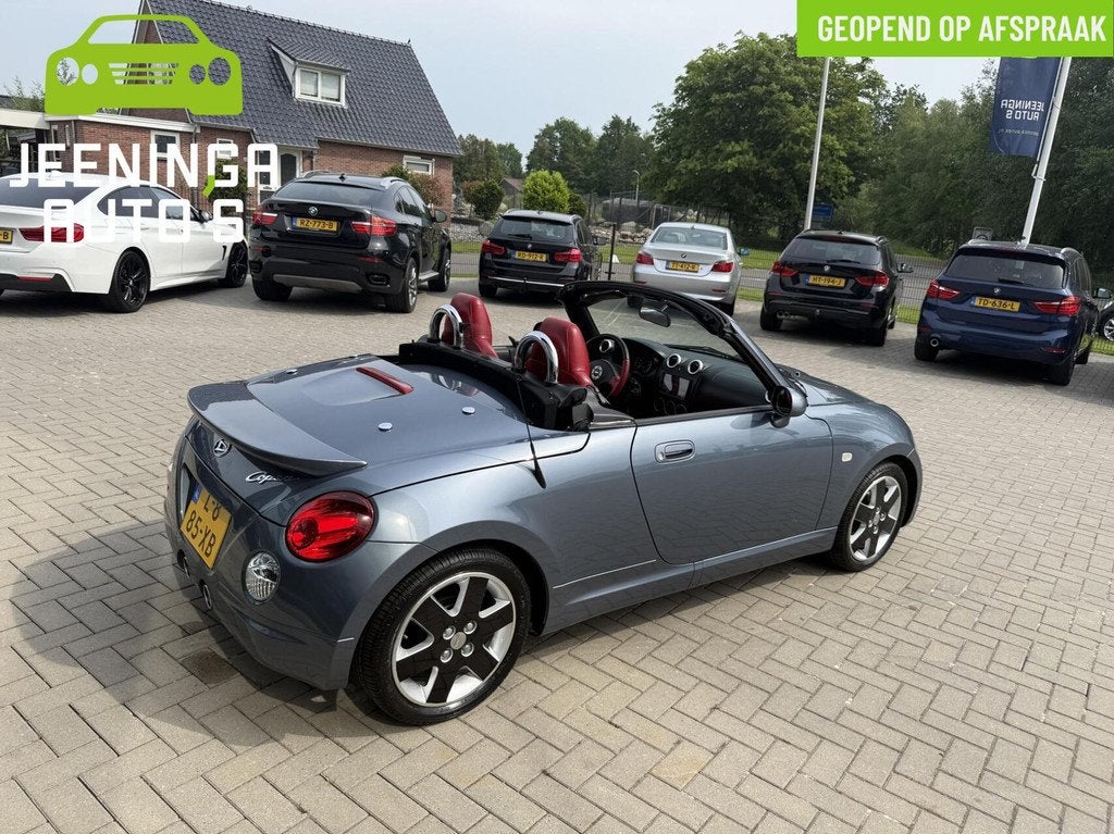 Daihatsu Copen 1.3-16V|Leer|Stoelverwarming|Airco|AppleCarPl, Voorwielaandrijving, Gebruikt, 4 cilinders, Cabriolet