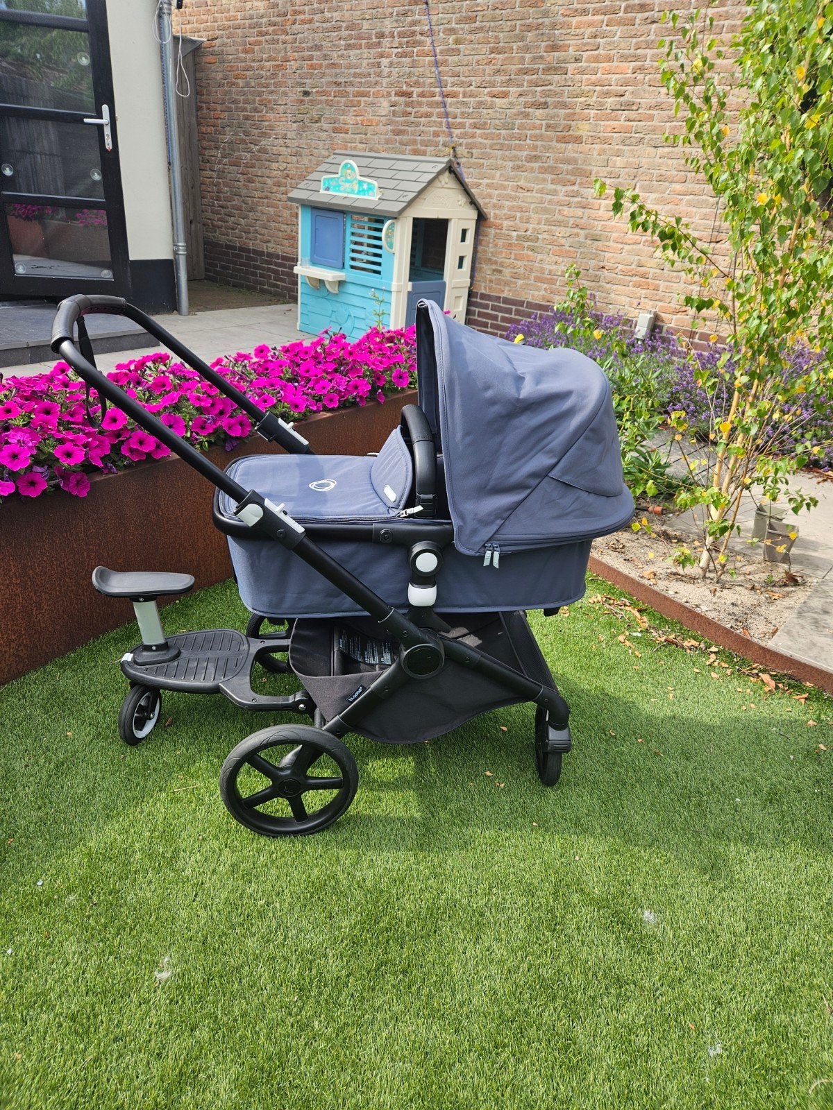 Bugaboo Fox Cub 2-in-1 Kinderwagen - Black / Blue Stormy, Ophalen, Zo goed als nieuw, Bugaboo