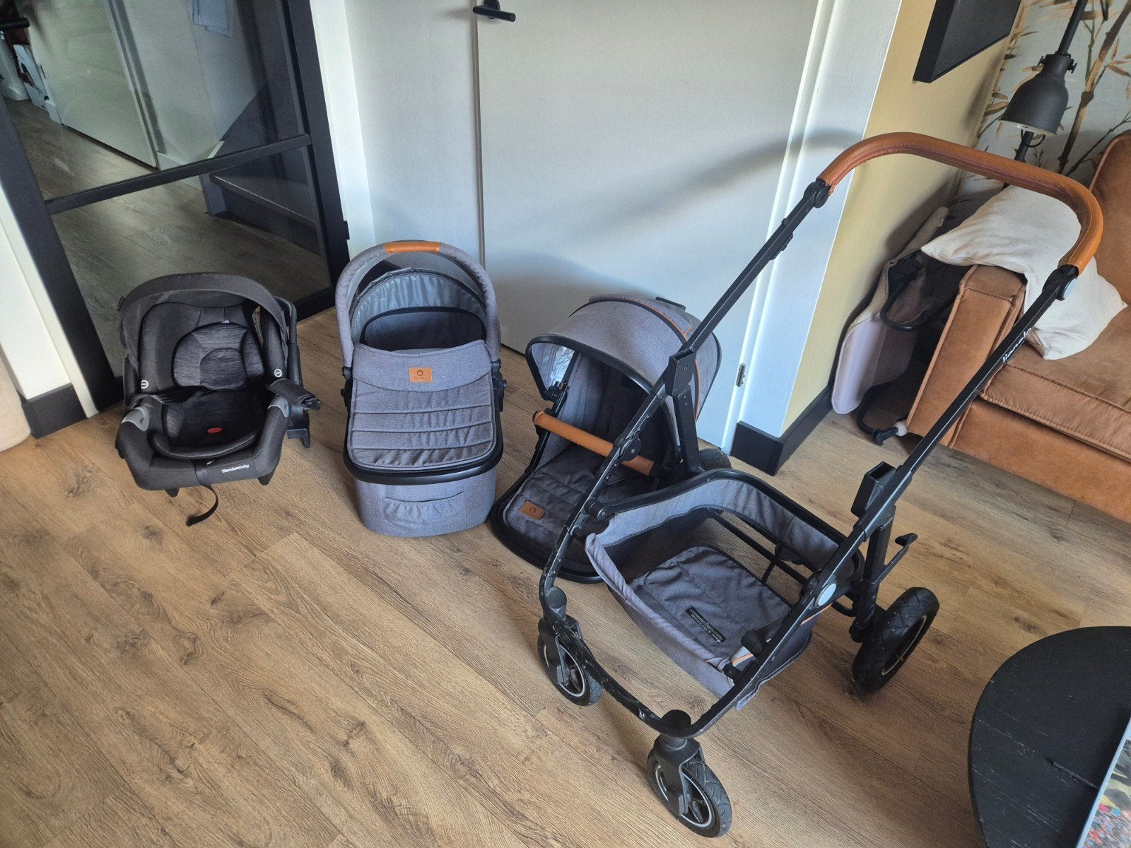 Lionelo Kinderwagen 3-delige set - Grijs, Ophalen of Verzenden, Overige merken