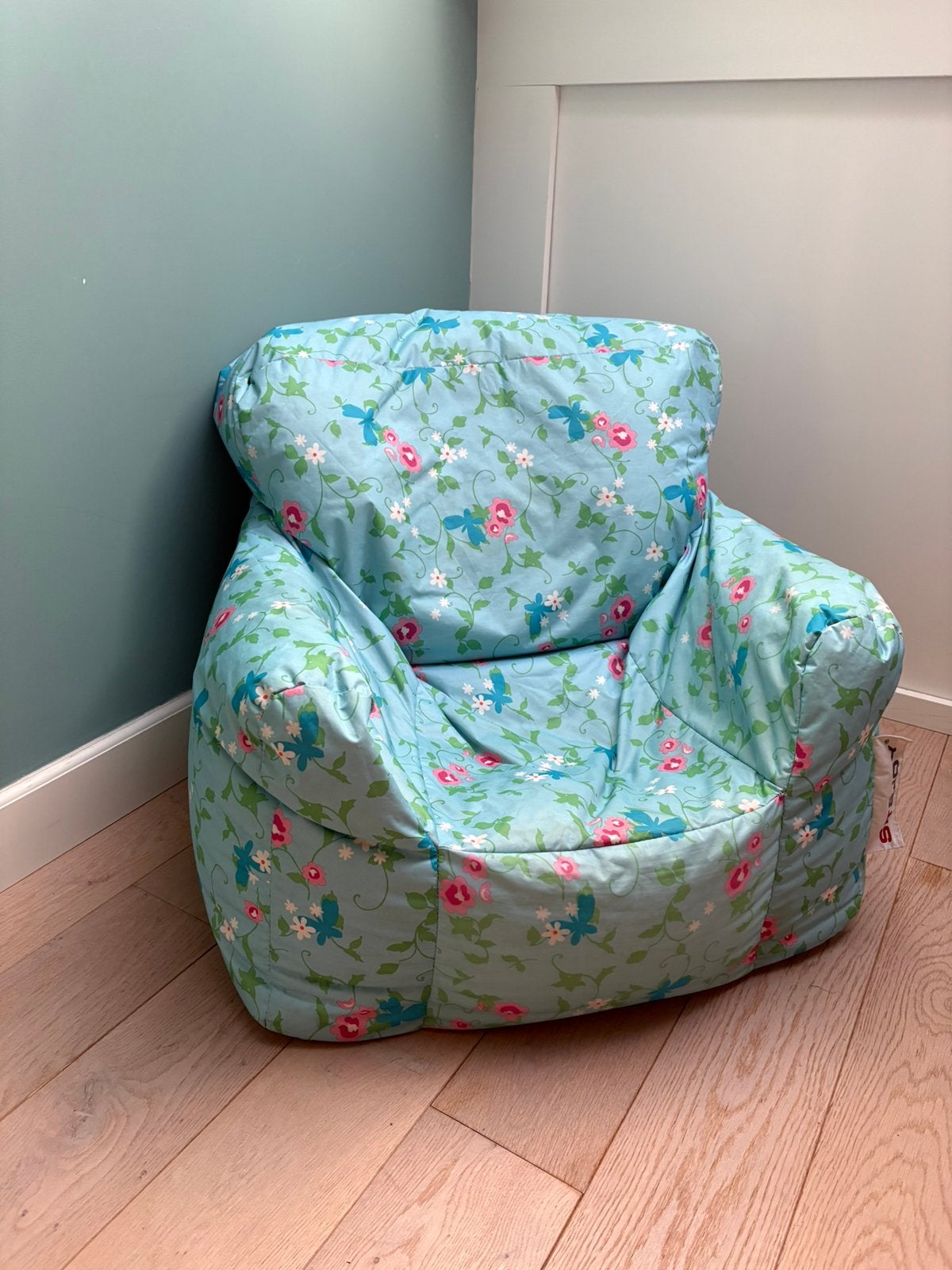 SIT&JOY Zitzak met bloemenpatroon, Huis en Inrichting, Zitzakken, Ophalen, Zo goed als nieuw, Meerkleurig, Zitzakstoel