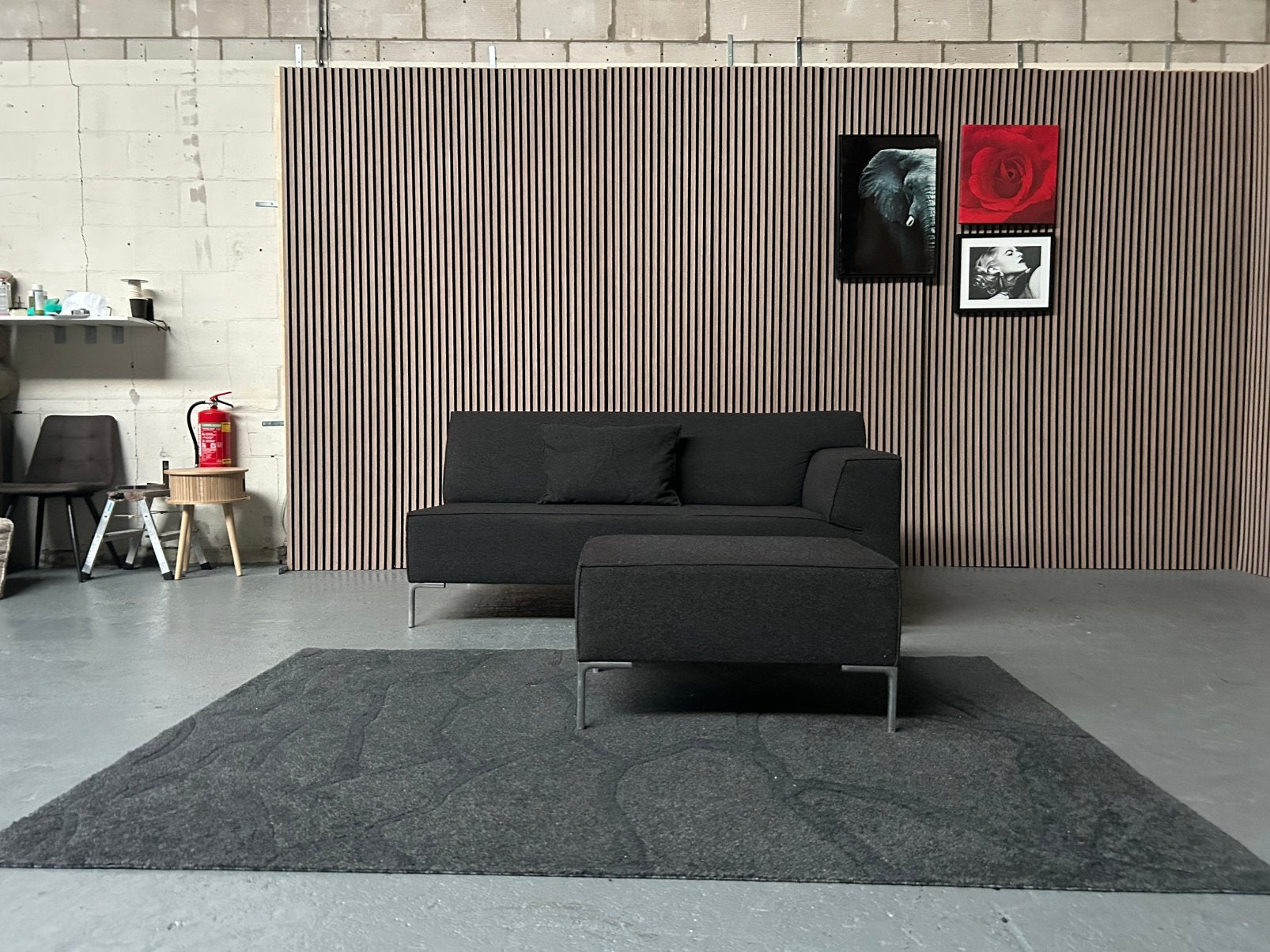 GRATIS LEVERING Design on Stock Bloq Bank 184X100 GEREINIGD, Wool design on stock lounge, 150 tot 200 cm, Ophalen of Verzenden