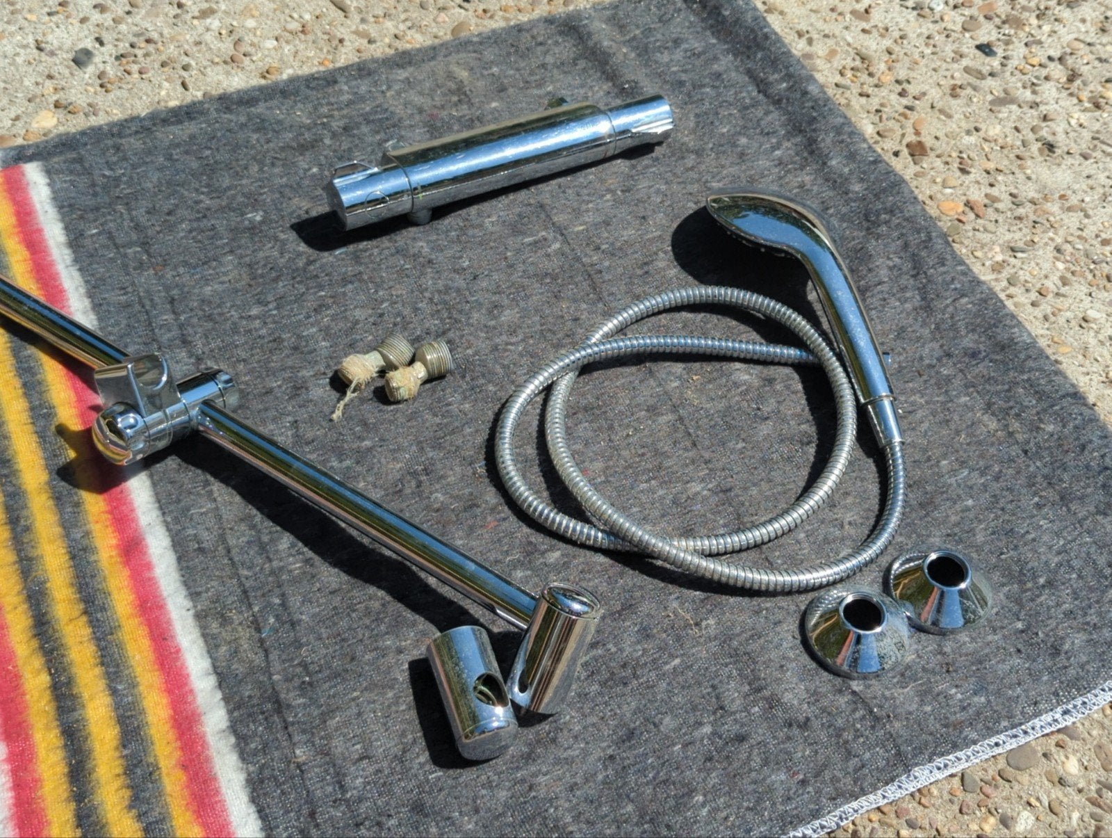 GROHE Douchethermostaatkraan Grohtherm 800 chroom +slang+kop, Ophalen of Verzenden, Zo goed als nieuw, Chroom, Douche