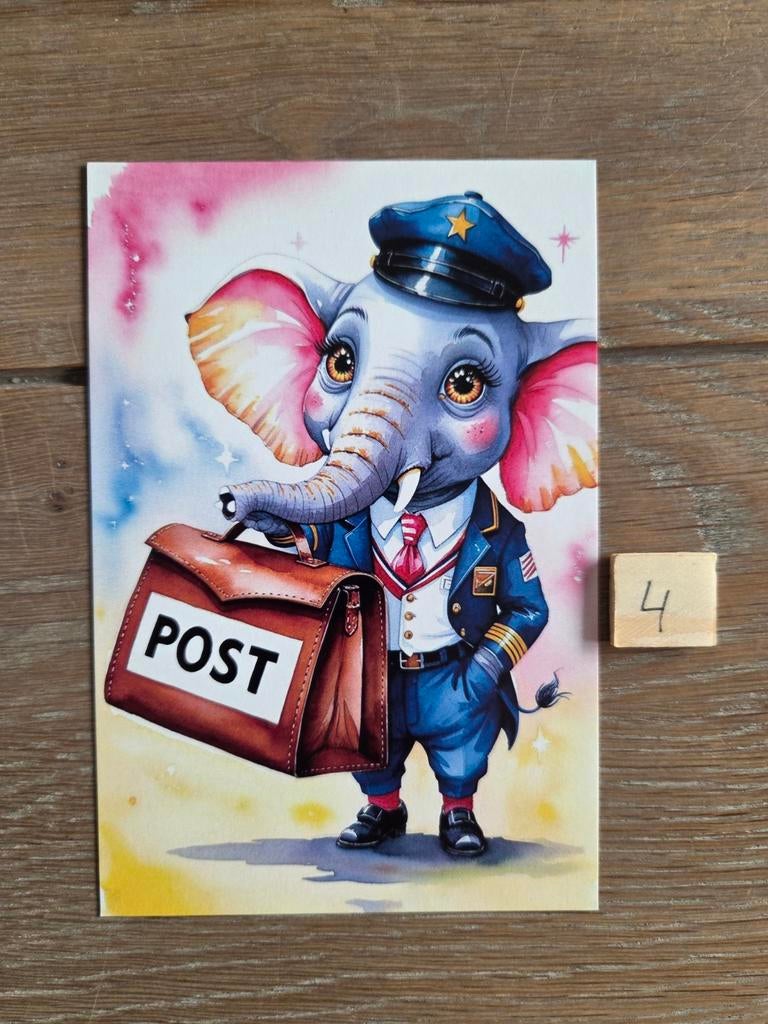POSTBODE 4 olifant, Verzamelen, Ophalen, Paard
