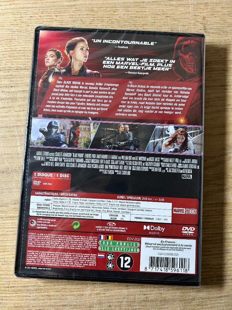 NIEUW | DVD Black Widow Marvel Origineel NL, Cd's en Dvd's, Dvd's | Actie, Vanaf 16 jaar, Ophalen of Verzenden, Nieuw in verpakking
