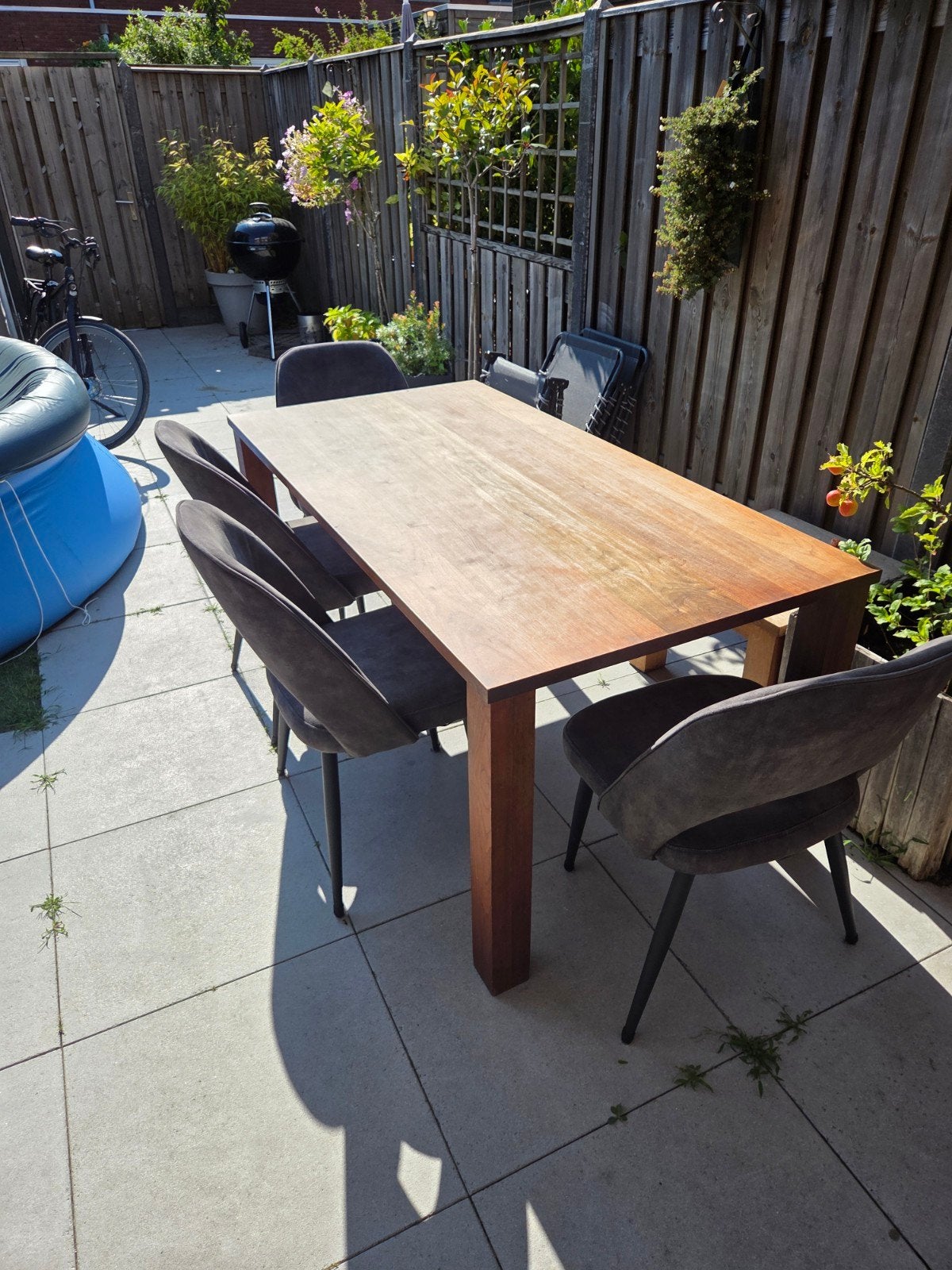 Eetkamerstoelen en tafel, Ophalen, Overige kleuren, Zo goed als nieuw, Modern