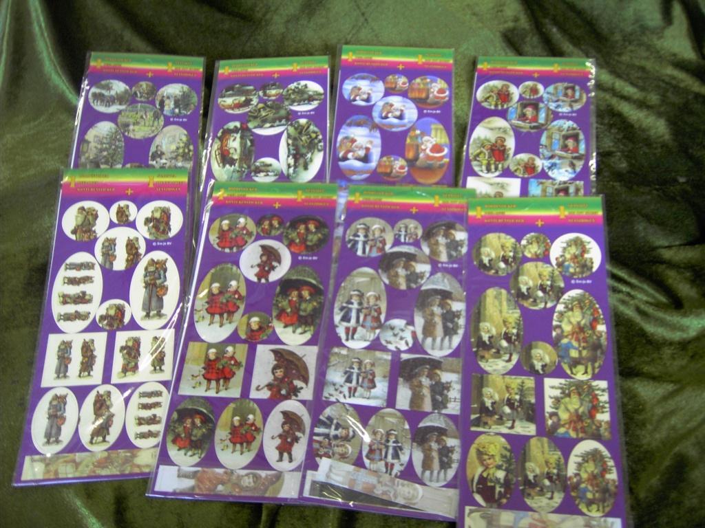 20 stansvellen voor de kerst + 20 stickervellen, Ophalen of Verzenden, Nieuw, Kerst, Overige typen