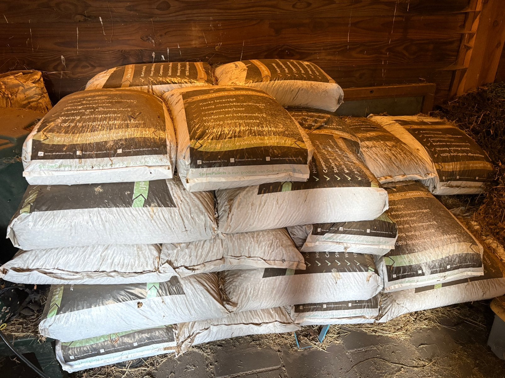 Tarwe strokorrels - stropellets 20 kg, Ophalen, Nieuw