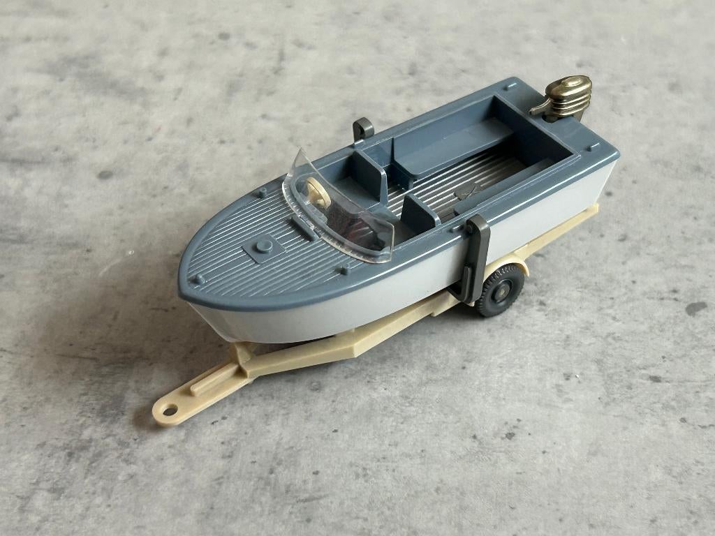 Wiking 1:87 Motorboot + trailer, Ophalen of Verzenden, Zo goed als nieuw, Bus of Vrachtwagen, Wiking