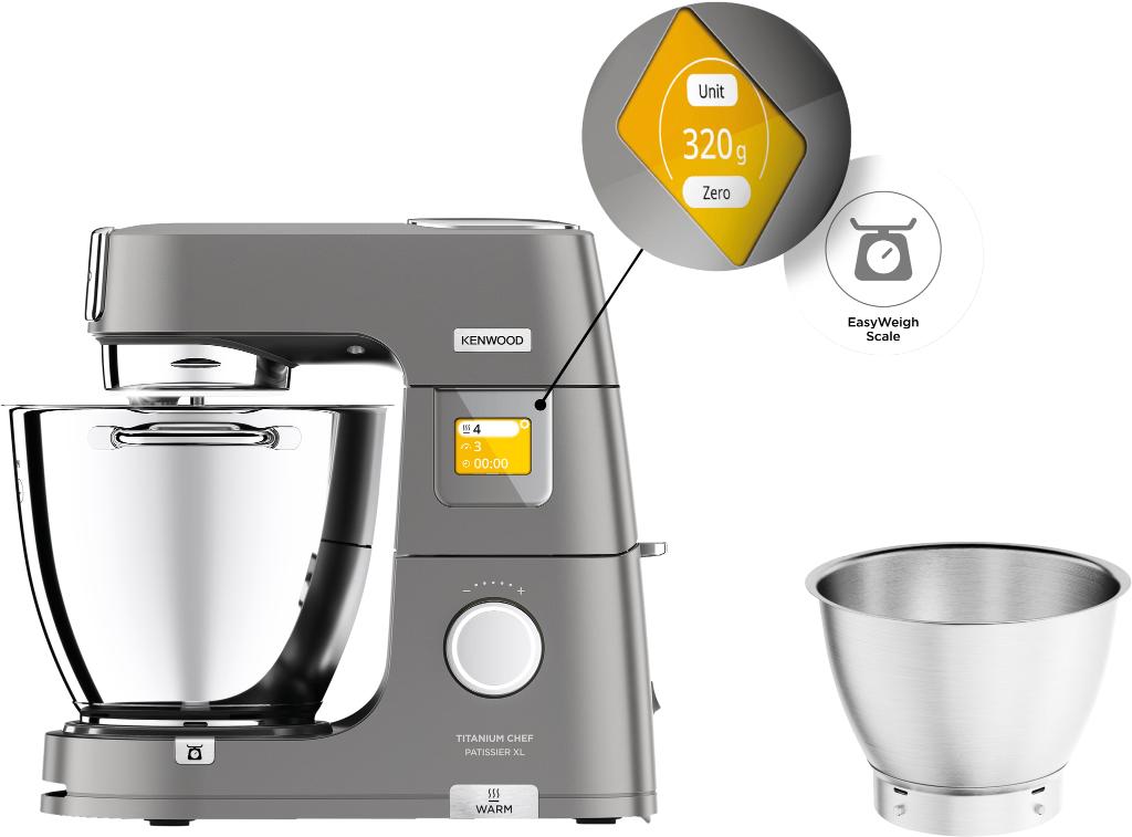 Kenwood Titanium Chef Patissier XL NIEUW in doos, 4 liter of meer, Ophalen of Verzenden, Nieuw, 3 snelheden of meer