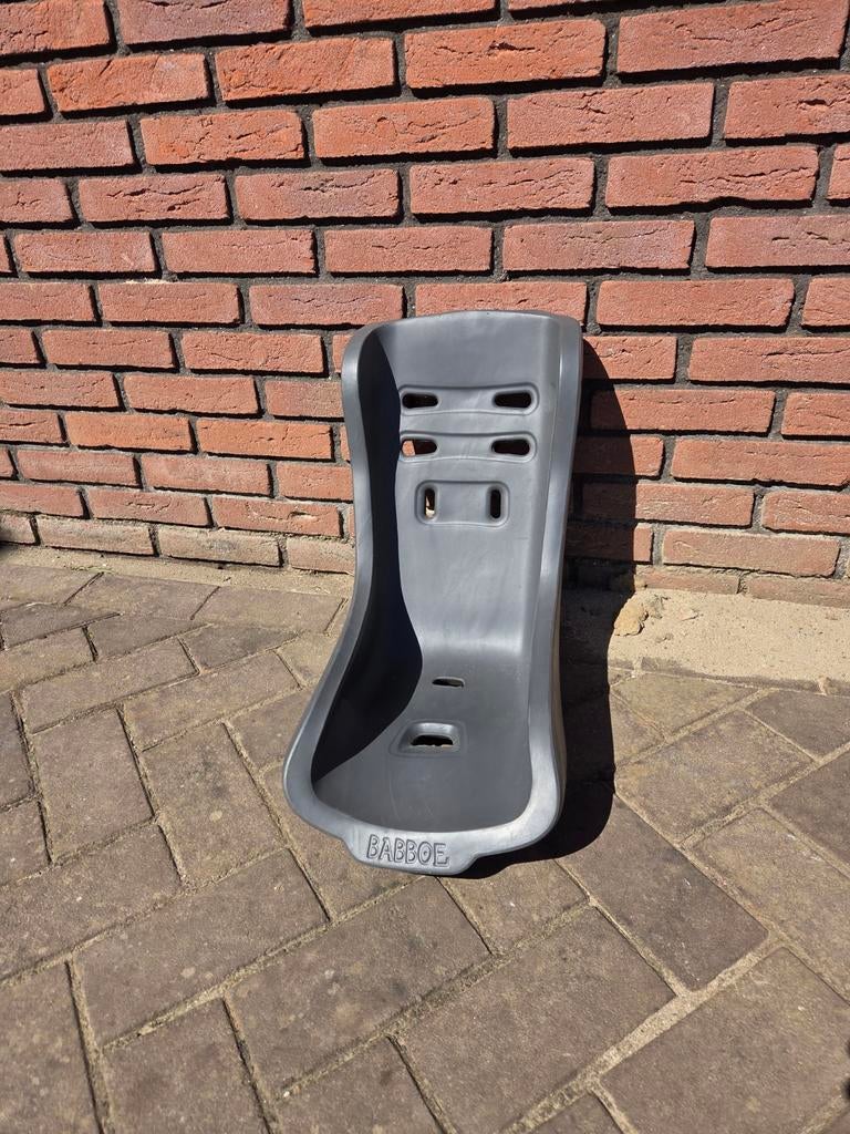 Babboe peuterstoel voor bakfiets - Grijs, Ophalen, Achterzitje, 9 t/m 18 kg, Gebruikt