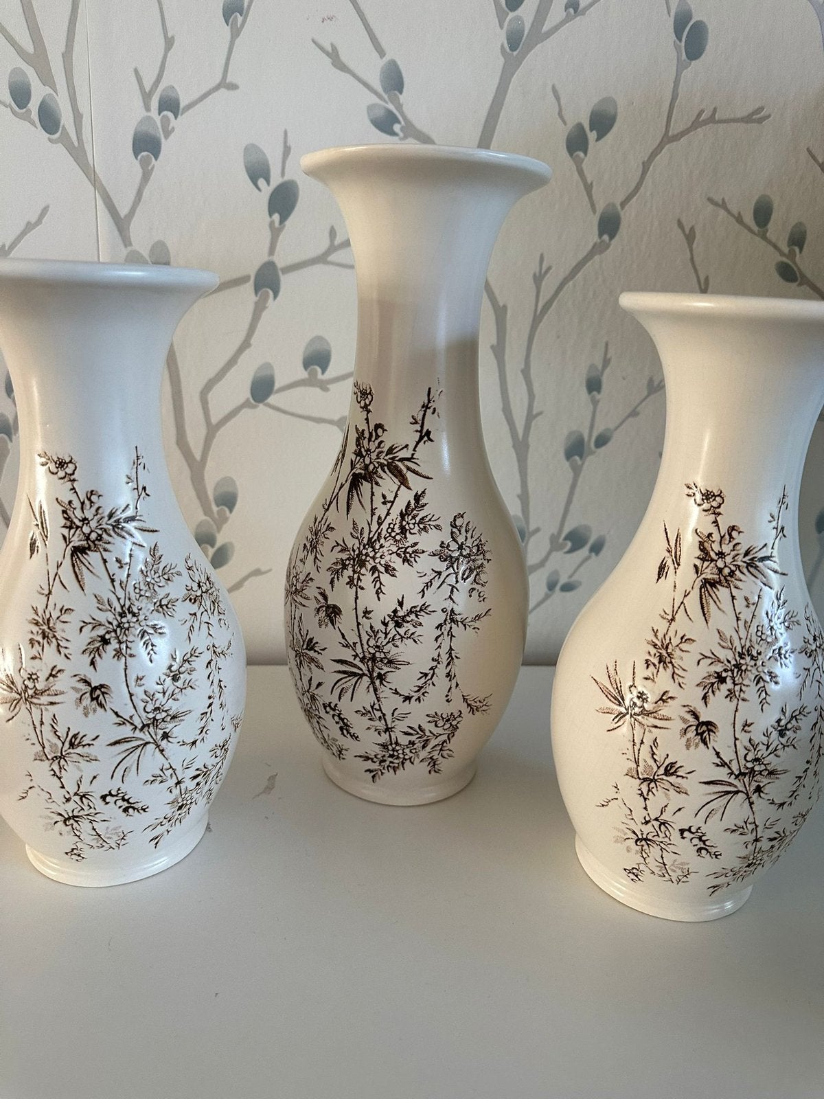 "Botanical Transferware Vaasjes, Ophalen of Verzenden