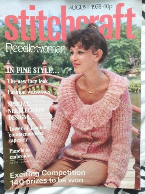 stitchcraft augustus 1978 including needlewoman, Boeken, Tijdschriften en Kranten, Ophalen of Verzenden, Gelezen, Damesbladen
