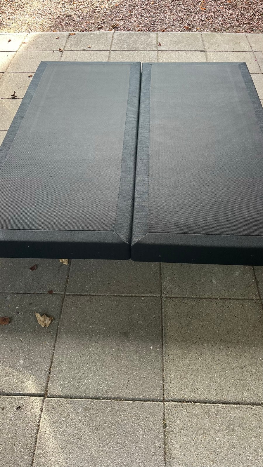 2x M-Line Boxspring bedbodem 90x210 cm zwart, Huis en Inrichting, Ophalen, 90 cm, Eenpersoons, Zo goed als nieuw