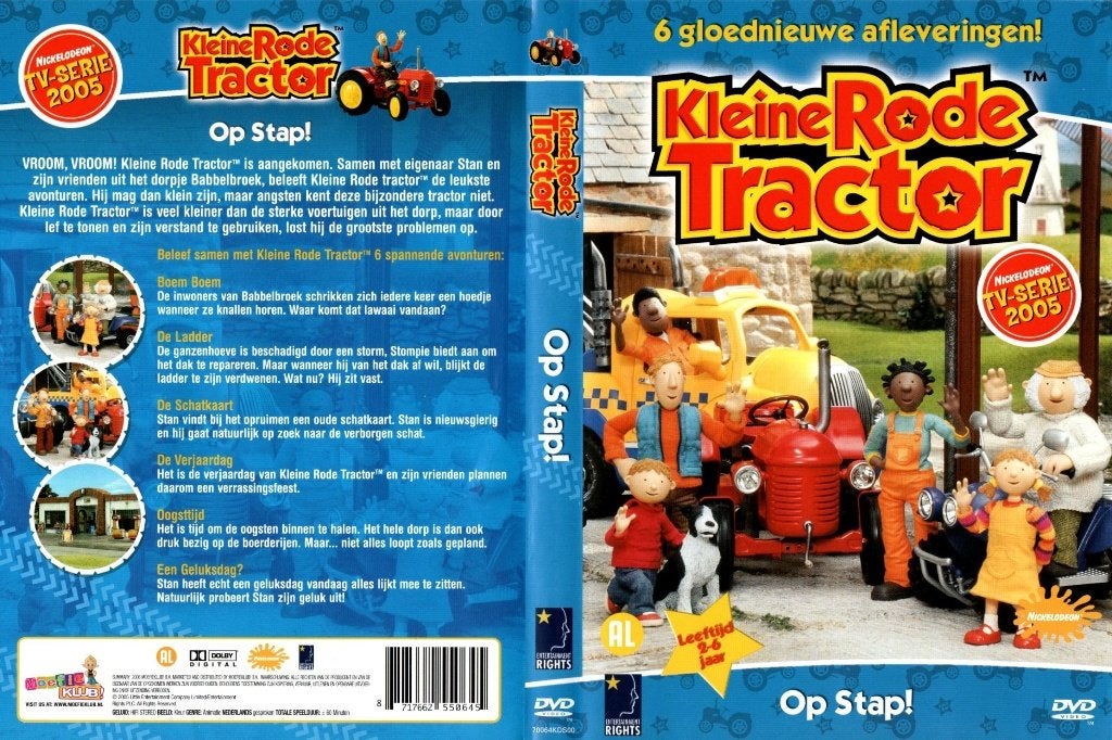 Kleine rode tractor, Op stap!, Cd's en Dvd's, Dvd's | Kinderen en Jeugd, Alle leeftijden, Ophalen of Verzenden, Zo goed als nieuw