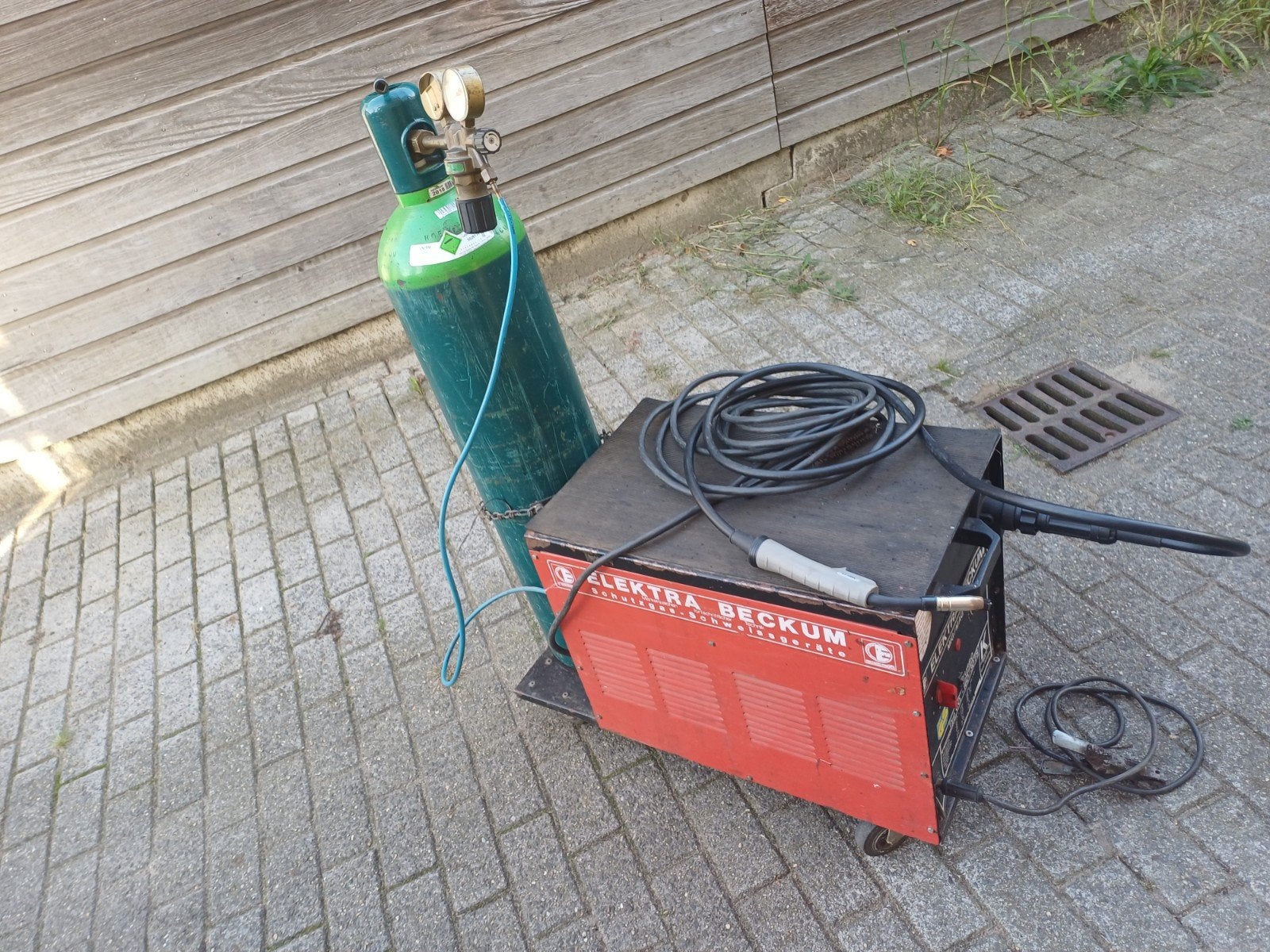 Co2 mig lasapparaat Elektra Beckum 160A 230v turbo, Doe-het-zelf en Verbouw, Ophalen, Gebruikt, 150 tot 250 ampère, Co2