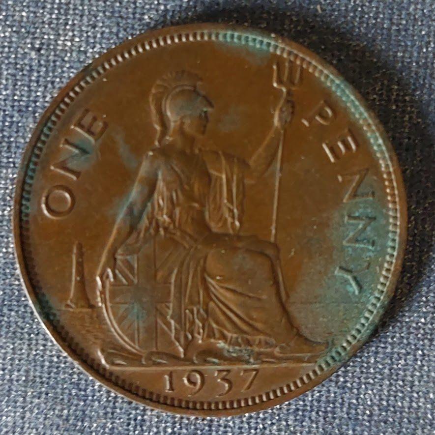 1 penny - India 1937 [5838]  [PoMuAz], Ophalen of Verzenden, Zuid-Azië, Losse munt