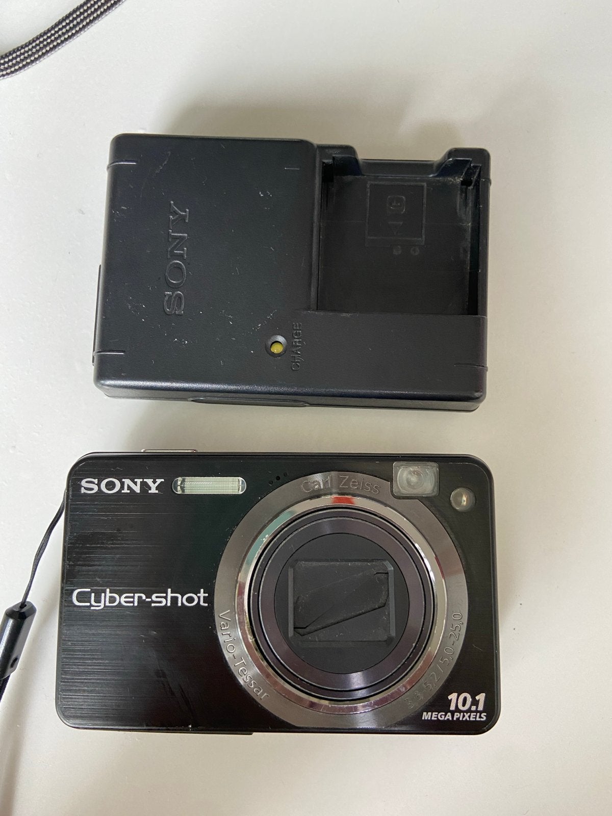 Sony Cyber-shot DSC-W170 10.1 MP Digitale Compactcamera, Audio, Tv en Foto, Ophalen, Gebruikt, Oplader, Beeldstabilisatie