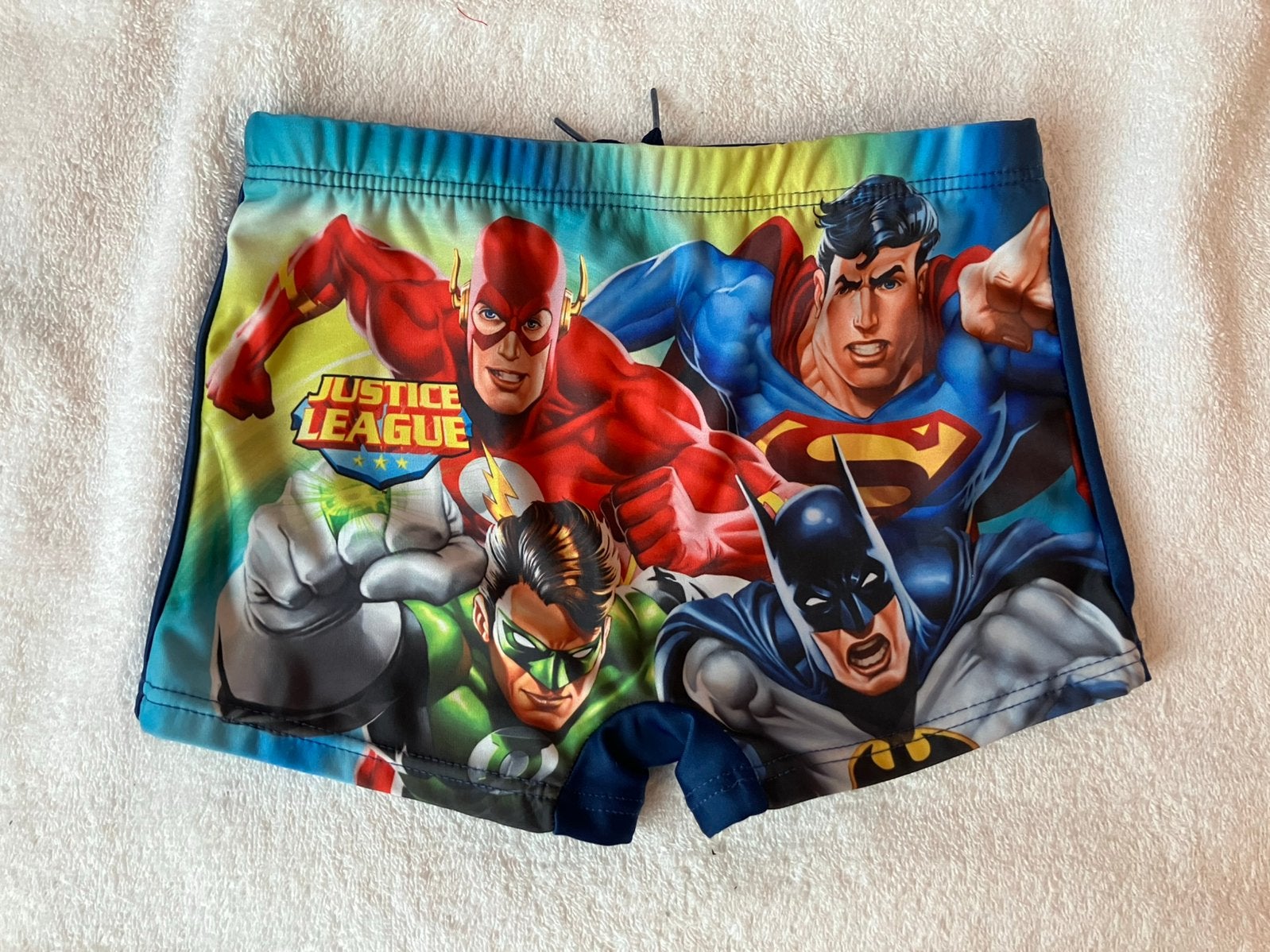 Superhelden zwembroek voor jongen maat 128 batman / superman, Ophalen of Verzenden, Zo goed als nieuw, Jongen, Sport- of Zwemkleding