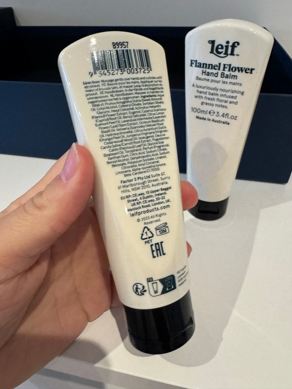 Leif Flannel Flower Hand Balm - Cedarwood & Vetiver (2x100ml, Ophalen of Verzenden, Nieuw, Bodylotion, Crème of Olie