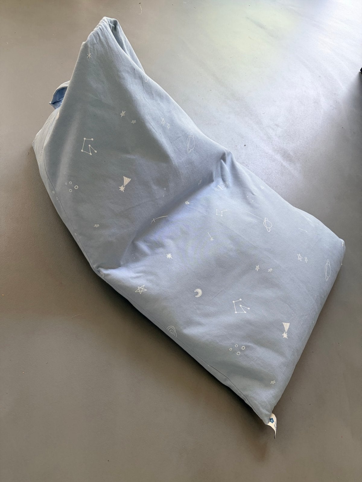 Wigiwama Kinder Lounger / Zitzak - Ruimtevaart Thema, Verzenden, Zo goed als nieuw, Blauw, Zitzak