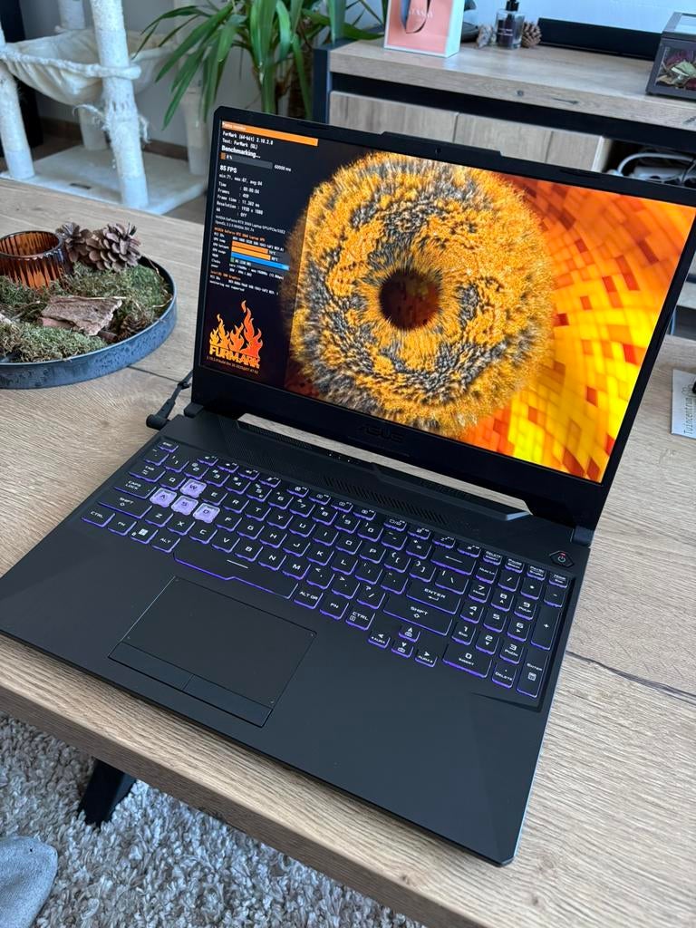 Gaming Laptop Asus FX506HM RTX3060 144hz 16GB RAM 1TBSSD, Met videokaart, 2 tot 3 Ghz, Qwerty, Ophalen of Verzenden