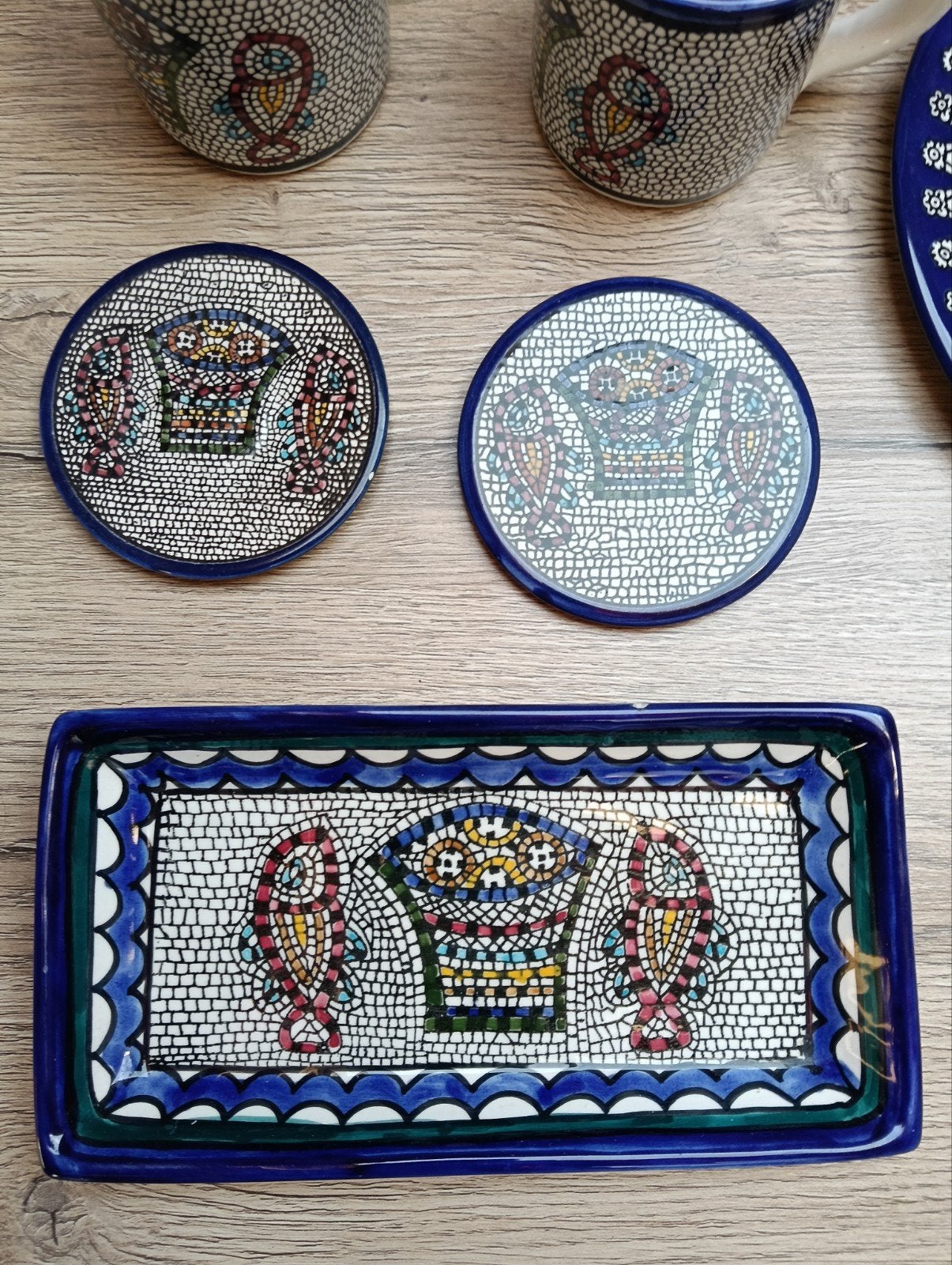 GK Keramiek Servies Set - Handgemaakt uit Jeruzalem, Ophalen, Aziatisch, Overige merken, Keramiek
