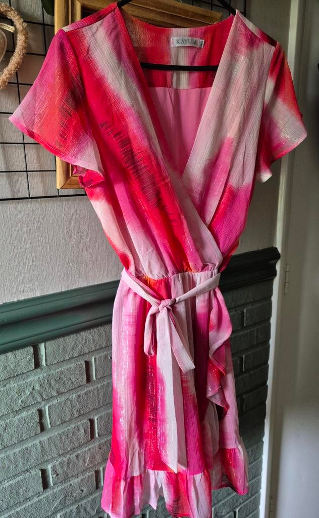 Kaylla zomerjurkje maat M - Roze/Wit gestreept, Maat 38/40 (M), Ophalen of Verzenden, Zo goed als nieuw, Roze
