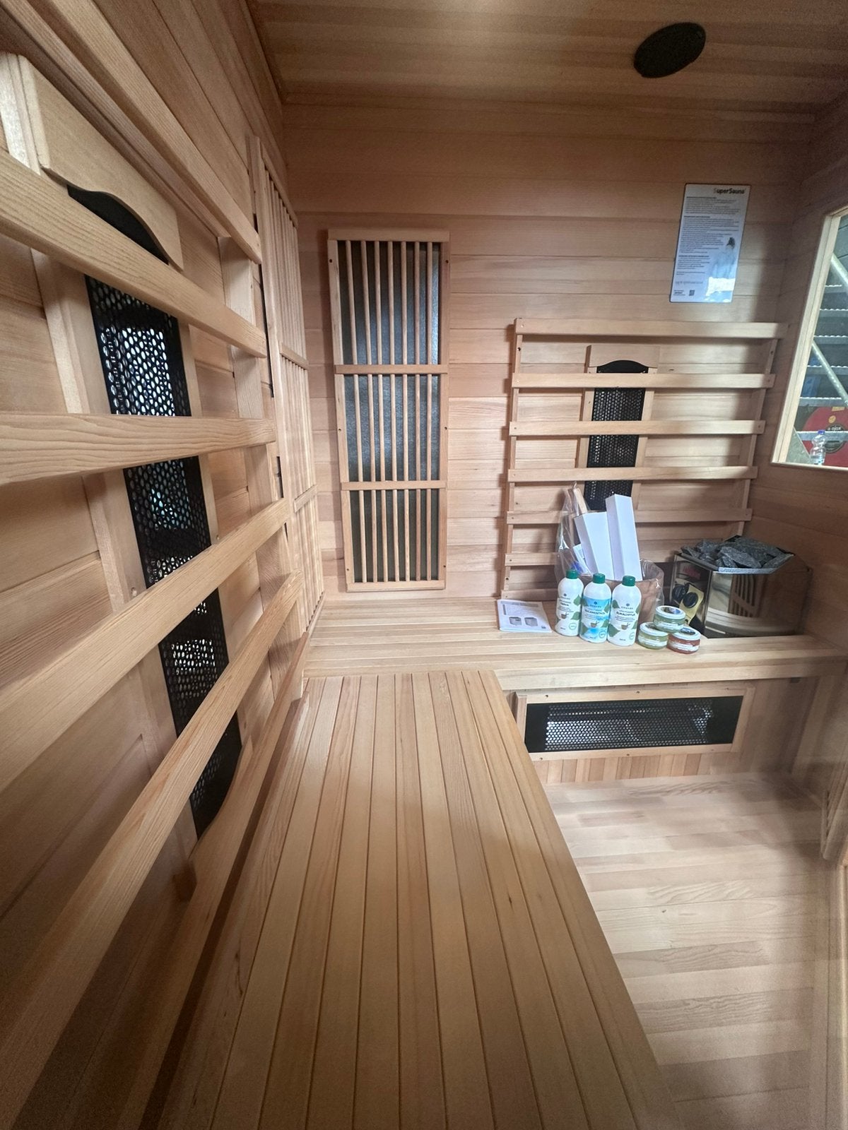 Combi sauna Infrarood + Harvia 3,5kW Normaal stopcontact, Sport en Fitness, Info@inner-stillness.nl, Fins of Traditioneel, 7665VB