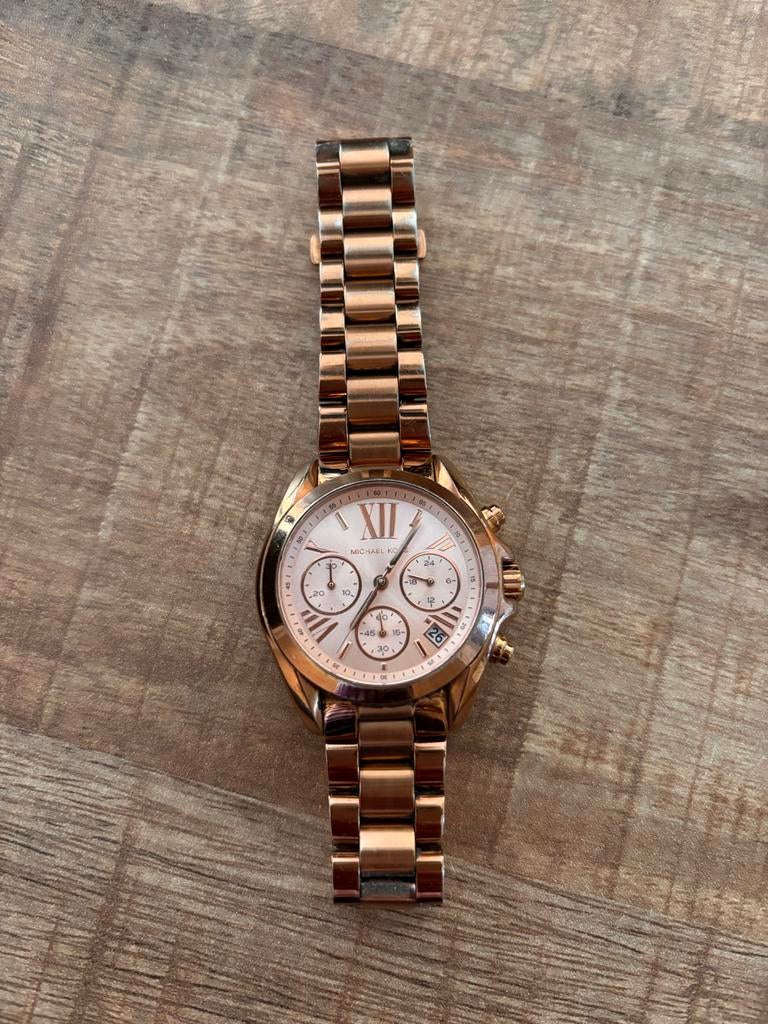 Origineel Michael Kors Dameshorloge | kleur Roségoud, Overige merken, Gebruikt, Staal, Polshorloge