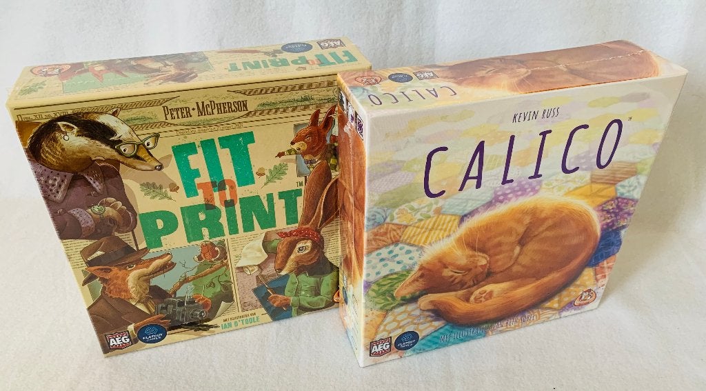Calico & Fit to Print Bordspel | ophalen - verzenden gratis, Hobby en Vrije tijd, Gezelschapsspellen | Bordspellen, White Goblin Games