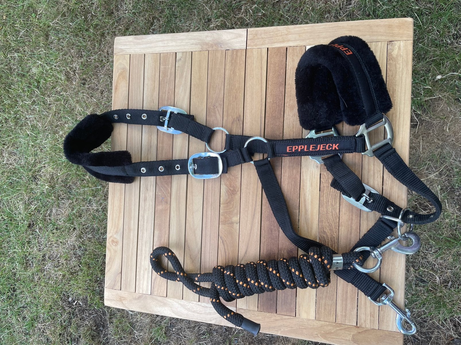 Eppeljeck halster, Dieren en Toebehoren, Paarden en Pony's | Hoofdstellen en Tuigage, Overige disciplines, Inclusief touw, Ophalen of Verzenden